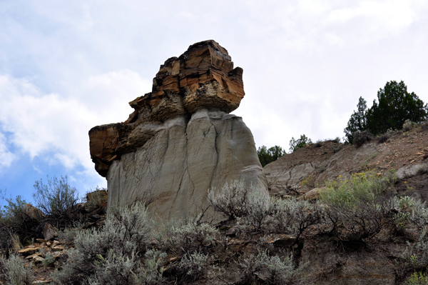rock formation on the hill